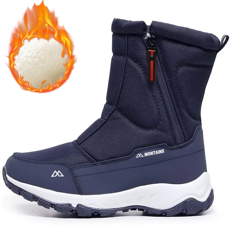 Men'S Shoes Hoka Sale - รองเท้าบูทหุ้มข้อสูงกันหนาว ไซส์ใหญ่ รองเท้าบูทผู้ชายสำหรับฤดูหนาว รองเท้าบูทหุ้มข้อบุขนหนานุ่ม รองเท้าผ้าใบสำหรับกิจกรรมกลางแจ้ง รองเท้าผู้ชายสำหรับฤดูหนาว