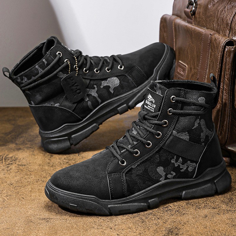 รองเท้าบูททหารสำหรับผู้ชาย ทรง - Men'S Shoes Hoka Sale บทวิจารณ์และราคา