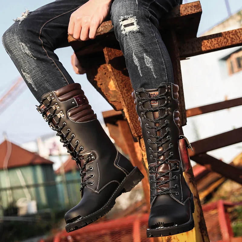 ผู้ชายเข่าสูงรองเท้าหนังฤดูหนา - Men'S Shoes Hey Dude บทวิจารณ์และราคา